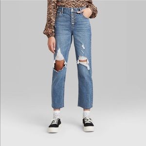 Wild Fable High Waist Distressed Jeans